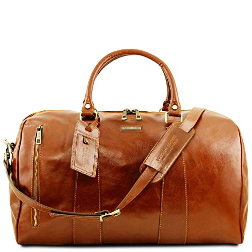Tuscany Leather TL Voyager Weekender Reisetasche aus Leder - Gross Honig von Tuscany Leather
