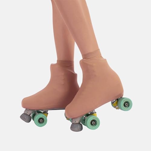 TuttoDanza - Eiskunstlauf-Abdeckung, Rollschuhschutz für Mädchen und Erwachsene, Deckblätter für Rollschuhen oder Schlittschuhlaufen - Made in Italy (Caramell, 8-12 Jahre) von TuttoDanza