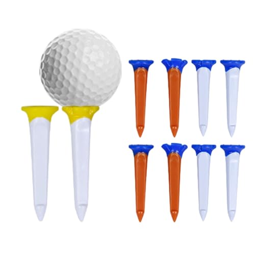 Tvnlolm Lange Golf-Tees,Golf-Tees,Dickere Golfsimulator-T-Shirts mit Big-Cup-Design - Golf-Übungsmatte Tees zur Reduzierung von Reibung und Spin für mehr Leistung von Tvnlolm