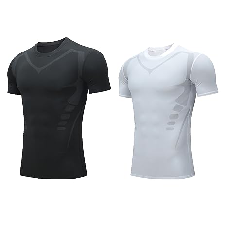 2023 New Version Ionic Shaping Vest,Comfortable and Breathable Ice-Silk Fabric,for Men to Build a Perfect Body (2pcs-03,3XL) von Twaynorb