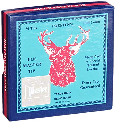 Tweeten Elk Master 13 mm Soft Leather Billiard/Pool Cue Tips, Box of 50 von Imperial