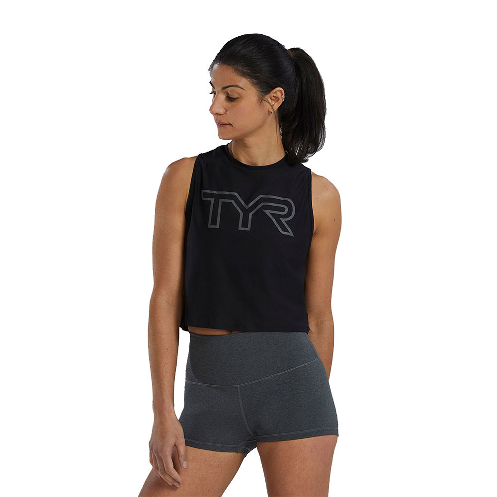 Tyr Airtec Crop Sleeveless T-shirt Schwarz L Frau von Tyr