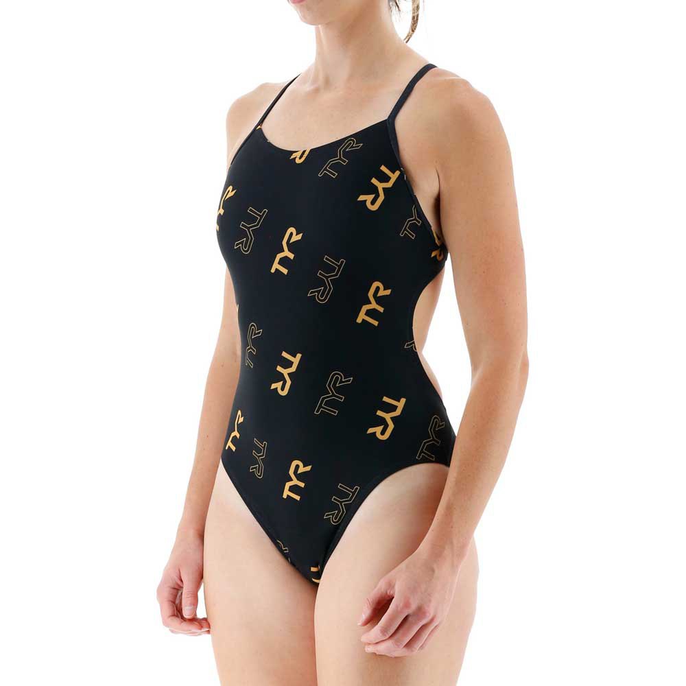 Tyr Cascading Cutoutfit Swimsuit Schwarz 38 Frau von Tyr