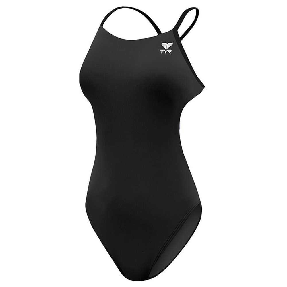 Tyr Durafast Elite Cutoutfit Solid Swimsuit Schwarz 24 Mädchen von Tyr
