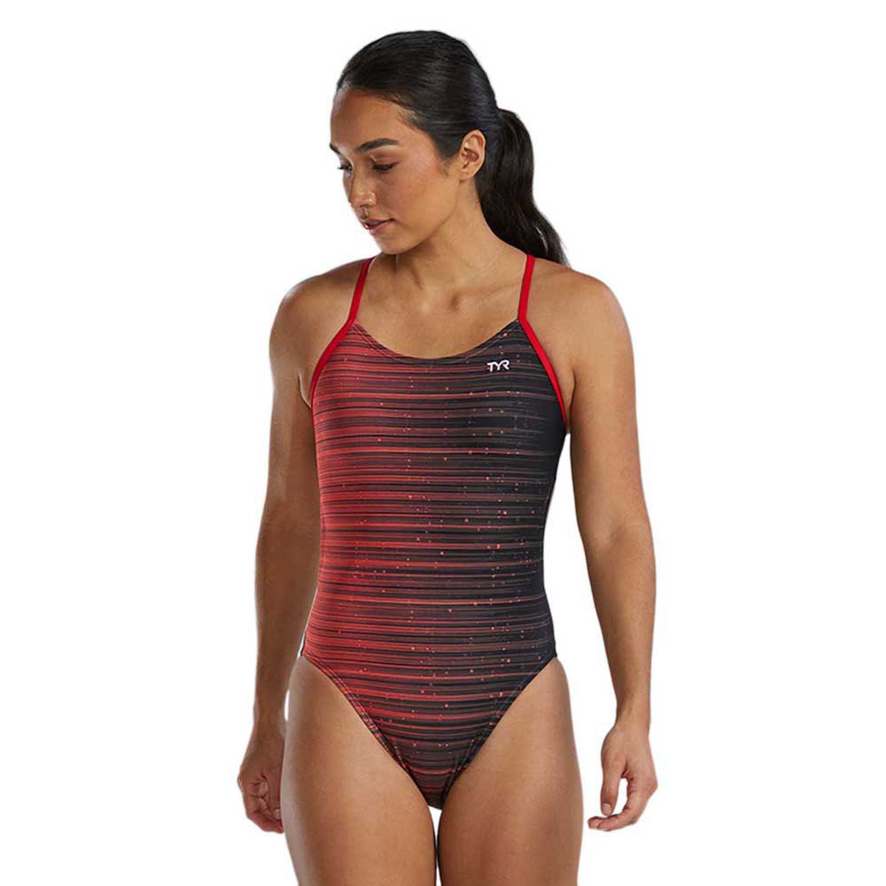 Tyr Durafast Elite Cutoutfit Speedwarp Swimsuit Rot 30 Frau von Tyr