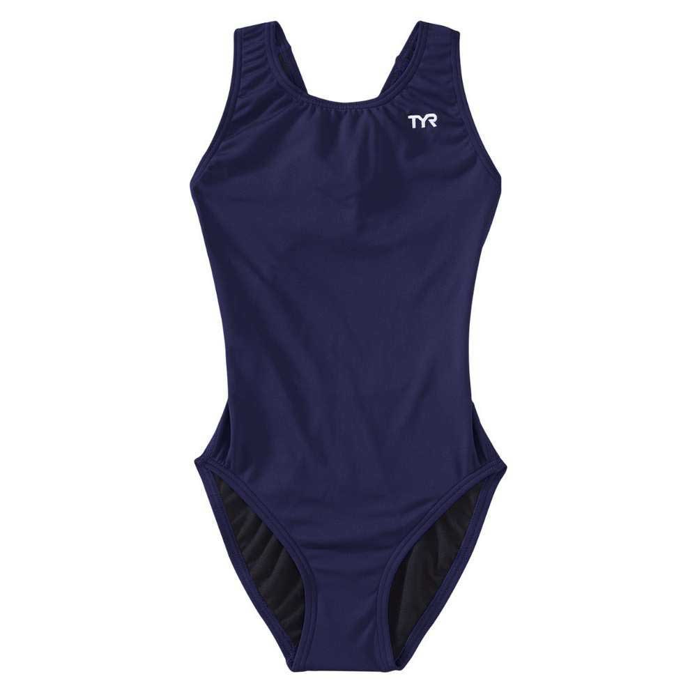 Tyr Durafast Elite Solid Maxfit Swimsuit Blau 7-8 Years Mädchen von Tyr