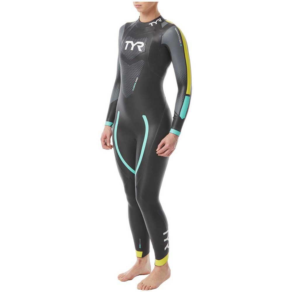 Tyr Hurricane Cat-2 Wetsuit Woman Schwarz SM von Tyr