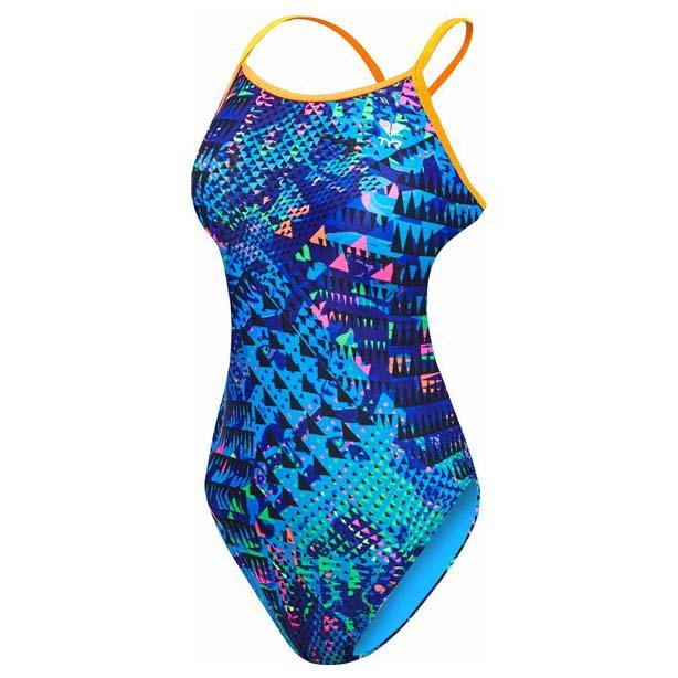 Tyr Machu Cut Fit Tie-back Swimsuit Blau UK 30 Frau von Tyr