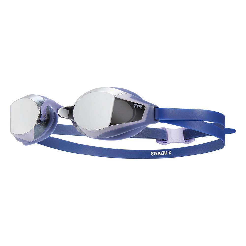Tyr Stealth-x Mirrored Performance Swimming Goggles Lila von Tyr