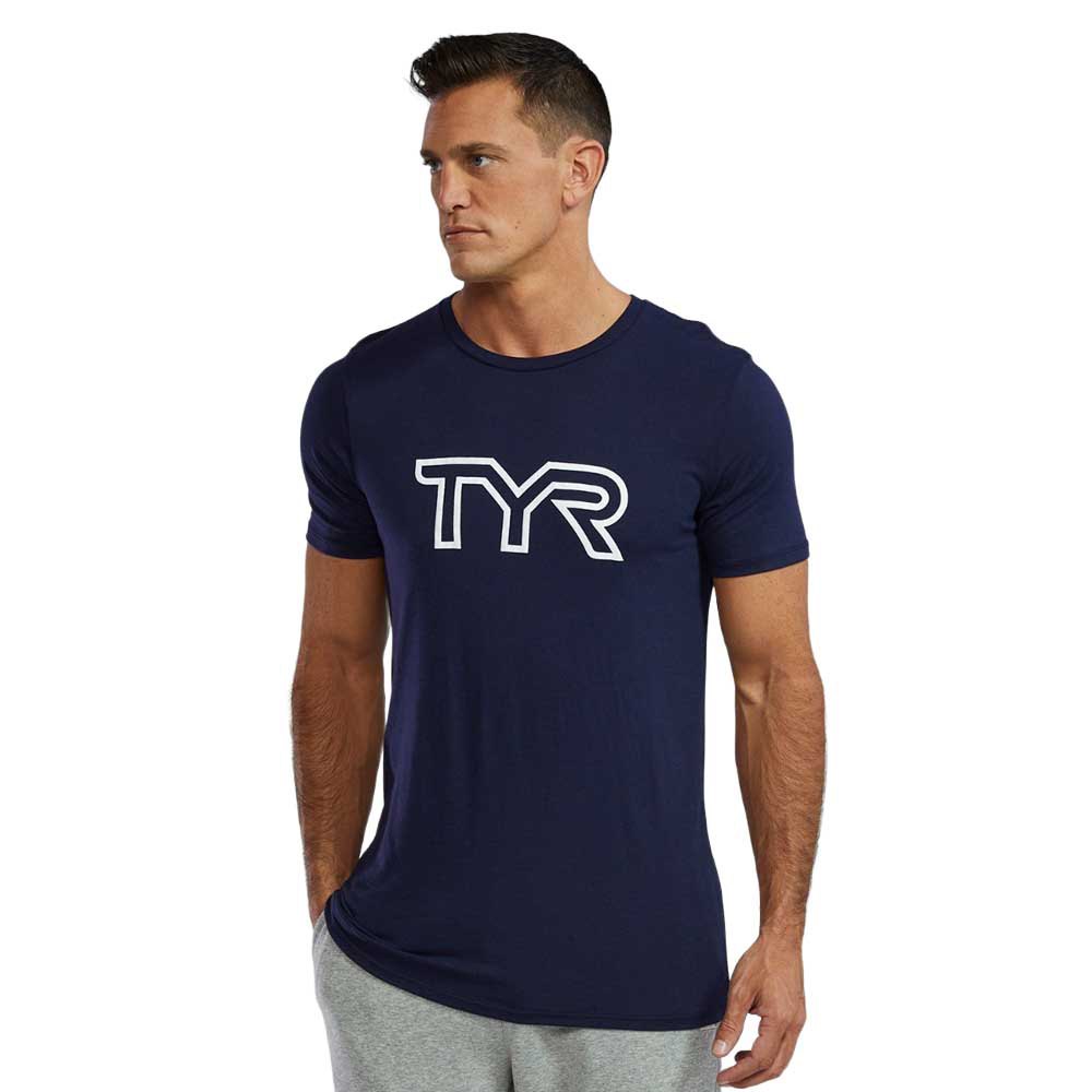 Tyr Ultrasoft Lightweight Tri Blend Tech Big Logo Short Sleeve T-shirt  L Mann von Tyr