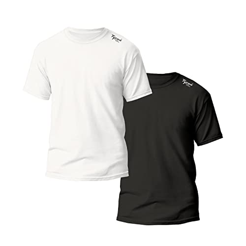 Tyron Funktionsfaser T-Shirt LX-1, 2 Stück (schwarz/weiß - 3XL) von Tyron