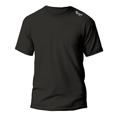 Tyron Funktionsfaser T-Shirt LX-1 (schwarz - 140) | | Damen | Herren | Kinder | Kurz arm | Laufshirt | Sport | Running | Training | Team | Trikot | a von Tyron