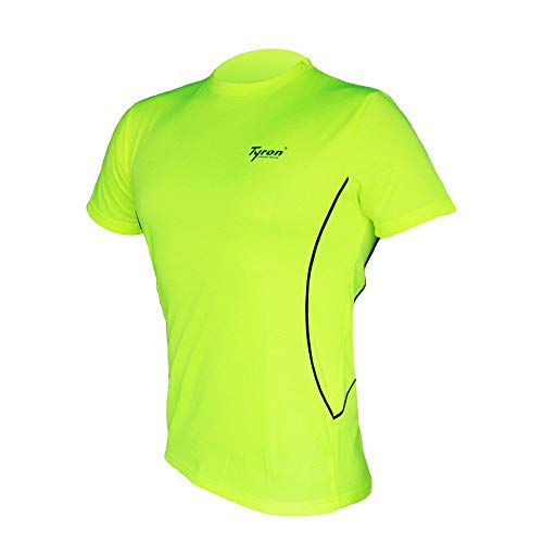 Tyron Laufshirt Proline-2 (Neongelb - S) | | Damen | Herren | Kurz Arm | Laufshirt | Sport | Running | Training | Team | Trikot | atmungsaktiv von Tyron