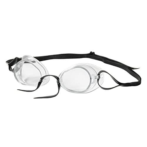 Tyron Performance Race Goggle (Anti-Fog - klar) | Schwimmbrille | Weiterentwicklung der Schwedenbrille mit soften Silikonrand/-Steg von Tyron