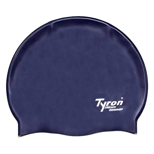 Tyron Silikon Badekappe (Nachtblau) | | 100% Silikon | Unisex | Damen & Herren | Schwimmsport von Tyron