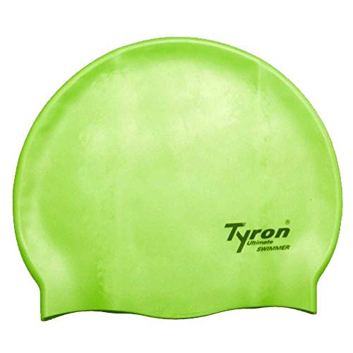 Tyron Silikon Badekappe (hellgrün) | | 100% Silikon | Unisex | Damen & Herren | Schwimmsport von Tyron