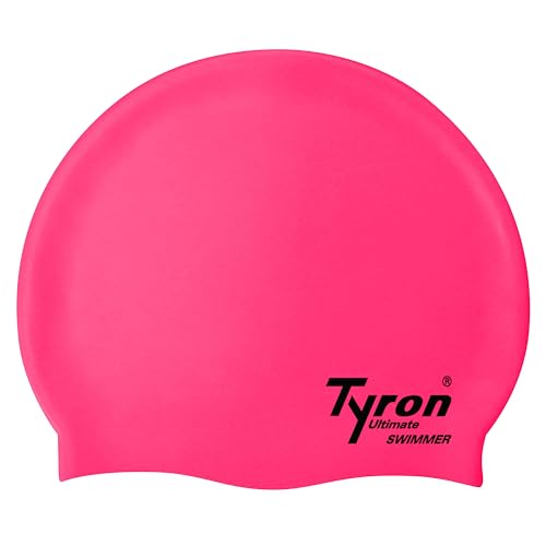 Tyron Silikon Badekappe (rosa) | | 100% Silikon | Unisex | Damen & Herren | Schwimmsport von Tyron
