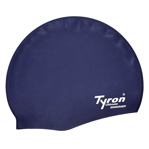 Tyron Ultralight Badekappe (Nachtblau) | | 100% Silikon | Unisex | Damen & Herren | Schwimmsport von Tyron
