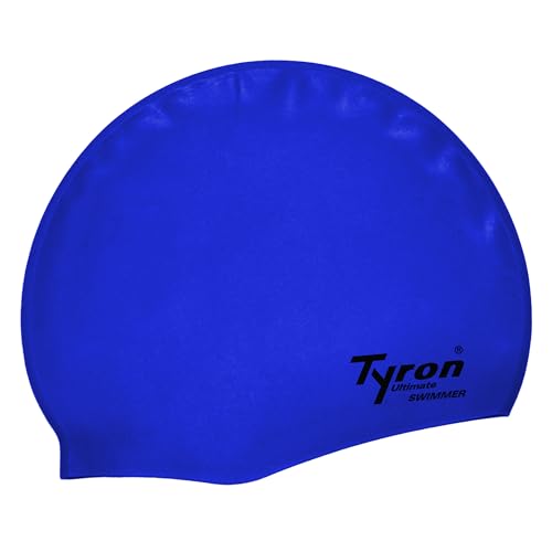 Tyron Ultralight Badekappe (Royalblau) | | 100% Silikon | Unisex | Damen & Herren | Schwimmsport von Tyron