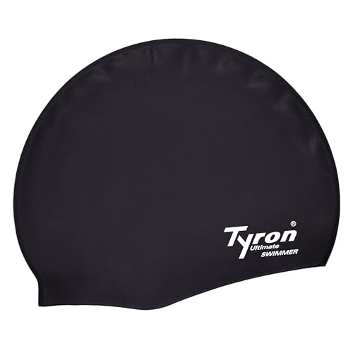 Tyron Ultralight Badekappe (schwarz) | | 100% Silikon | Unisex | Damen & Herren | Schwimmsport von Tyron