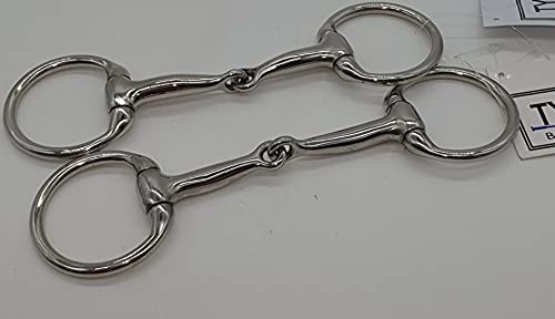 D Ring German Silver einfach gebrochen 7,5 8,5 9,5 10,5 11,5 Minishetty Minipony Mini Shetty Gebiss Bit Tysons (8,5) von Tysons Breeches