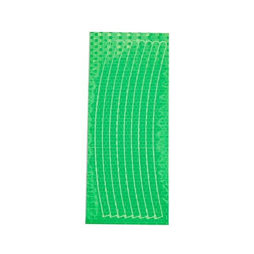 Tyuooker Bergfahrrad Stahlfelge Reflektierende Aufkleber Stahlfelge Reflektierende Aufkleber Reitausrüstung Zubehör Autowarnband (Grün) von Tyuooker
