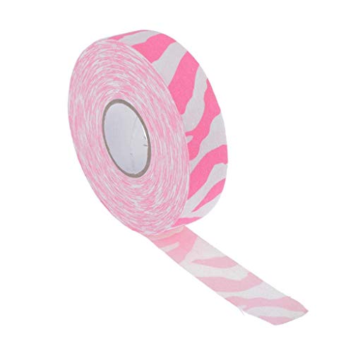 U/D Griffband für Eishockeyschläger/Schläger, 25 mm x 25 m, Zebramuster, Pink von U/D