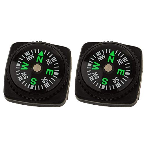 Ärmel Kompass Tragbarer Outdoor Survival Kompass Paracord Armband Kompass Für Überleben Camping Wandern 2 Stück Praktisches Design und langlebig von U-K