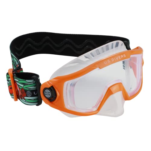 US Divers Avila Junior Tauchmaske | Tauchmaske für Kinder mit 180° Panorama-Sicht, UV-Schutz, Anti-Beschlag- und Anti-Leck-Gläsern, Wassersport, Schnorcheln, Jungen und Mädchen, Silikonmaske von U.S. Divers