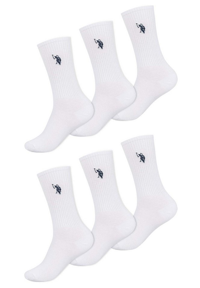 U.S. Polo Assn. Tennissocken U.S. POLO ASSN. Herren Tennissocken 6-Pack P-013 Weiss-Navy Größe von U.S. Polo Assn.