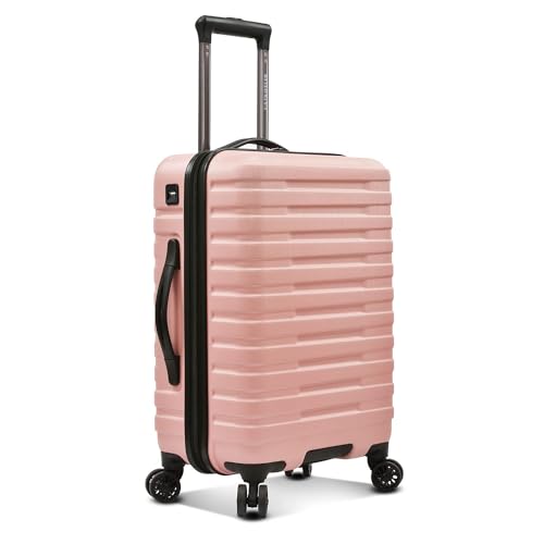 U.S. Traveler Boren Hartschalenkoffer aus Polycarbonat mit 8 Spinnrädern, Aluminium-Griff, Rose (Pink) - US09181R30 von U.S. Traveler