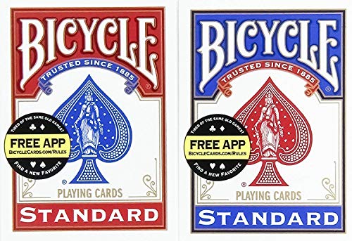 U.S.Playing Card Company Bicycle Pokerkarten Standardgröße, 1030648, 12-Pack von Bicycle