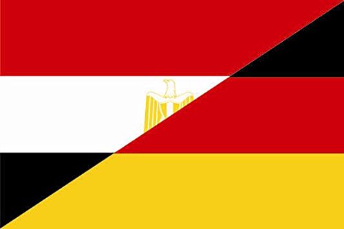 U24 Fahne Flagge Ägypten-Deutschland Bootsflagge Premiumqualität 120 x 180 cm von U24