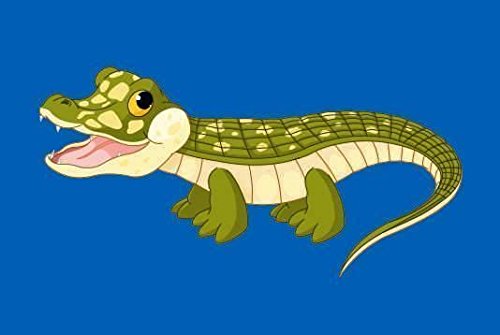 U24 Fahne Flagge Baby Krokodil blau Bootsflagge Premiumqualität 30 x 45 cm von U24