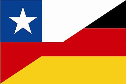U24 Fahne Flagge Chile-Deutschland Bootsflagge Premiumqualität 80 x 120 cm von U24