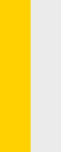 U24 Fahne Flagge Gelb-Weiß im Hochformat Premiumqualität 120 x 300 cm von U24