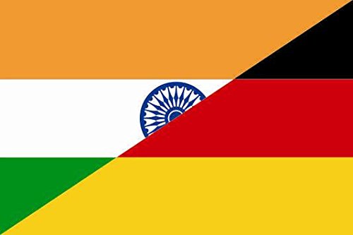 U24 Fahne Flagge Indien-Deutschland Bootsflagge Premiumqualität 80 x 120 cm von U24