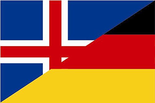 U24 Fahne Flagge Island-Deutschland Bootsflagge Premiumqualität 100 x 150 cm von U24