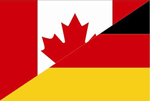 U24 Fahne Flagge Kanada-Deutschland Bootsflagge Premiumqualität 80 x 120 cm von U24