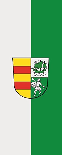 U24 Fahne Flagge Landkreis Wesermarsch im Hochformat Premiumqualität 80 x 200 cm von U24