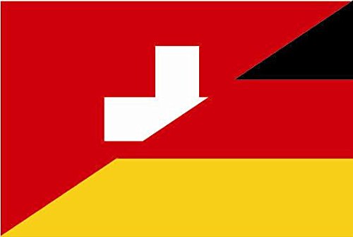 U24 Fahne Flagge Schweiz-Deutschland Bootsflagge Premiumqualität 30 x 45 cm von U24