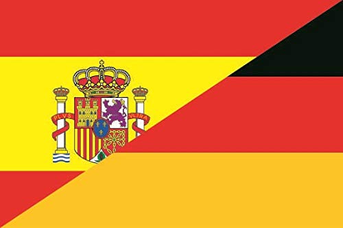 U24 Fahne Flagge Spanien-Deutschland Bootsflagge Premiumqualität 80 x 120 cm von U24