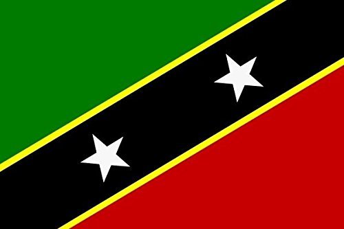 U24 Fahne Flagge St. Kitts & Nevis Bootsflagge Premiumqualität 20 x 30 cm von U24