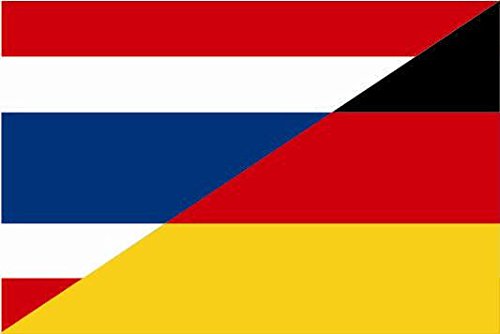 U24 Fahne Flagge Thailand-Deutschland Bootsflagge Premiumqualität 80 x 120 cm von U24