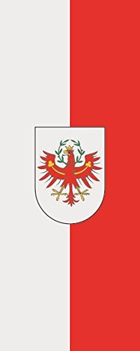 U24 Fahne Flagge Tirol im Hochformat Premiumqualität 80 x 200 cm von U24