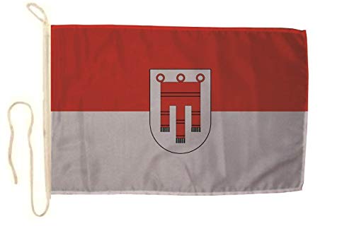 U24 Fahne Flagge Vorarlberg Bootsflagge Premiumqualität 20 x 30 cm von U24