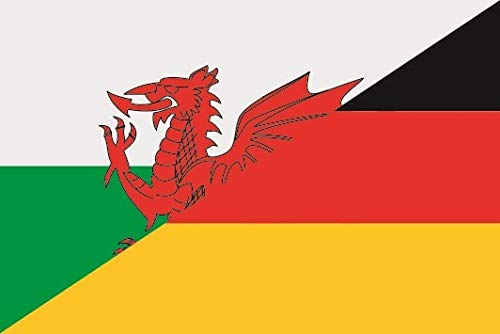 U24 Fahne Flagge Wales-Deutschland Bootsflagge Premiumqualität 80 x 120 cm von U24