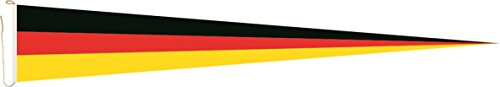 U24 Langwimpel Deutschland Fahne Flagge Wimpel 300 x 40 cm Premiumqualität von U24