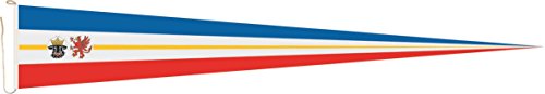 U24 Langwimpel Mecklenburg - Vorpommern Fahne Flagge Wimpel 150 x 40 cm Premiumqualität von U24