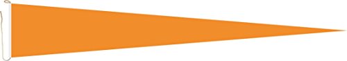 U24 Langwimpel Orange Fahne Flagge Wimpel 150 x 40 cm Premiumqualität von U24